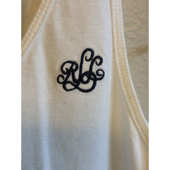 VTG 80's Ralph Lauren White Cotton Nightgown Slip Maxi Dress Long Pjs Crest Logo - Picture 3 of 11